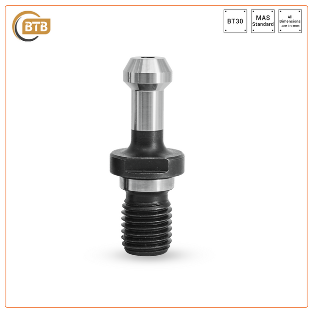 BTB Pull Stud BT30 90 DEG with Thru-Coolant