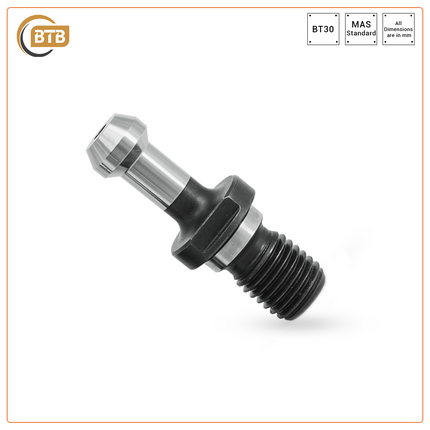 BTB Pull Stud BT30 90 DEG with Thru-Coolant