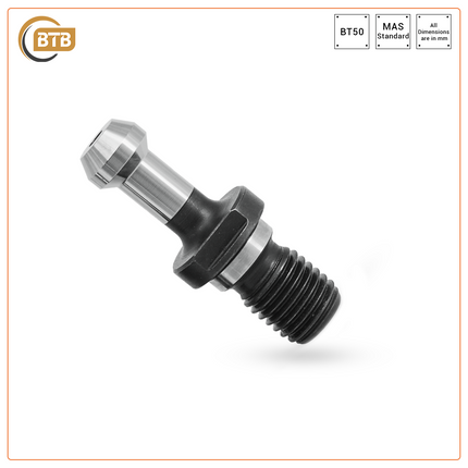 BTB Pull Stud BT50 60 DEG W/O Thru-Coolant