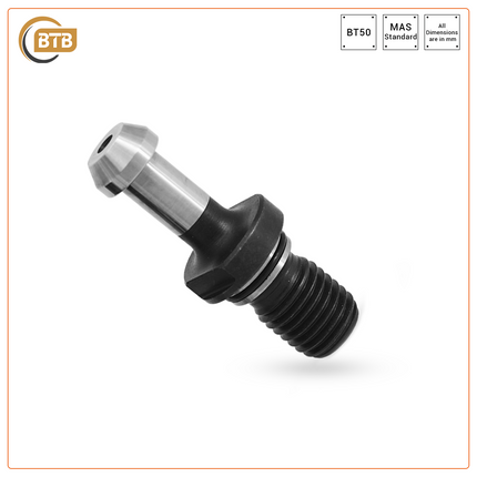 BTB Pull Studs BT50 45 DEG with 0 Ring Thru-Coolant