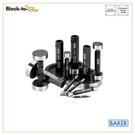 Baker ISO Metric Thread Gauges-M1 to M20-Standard Pitch