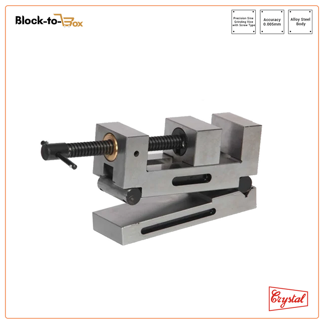 Crystal Precision Grinding Sine Vice With Screw