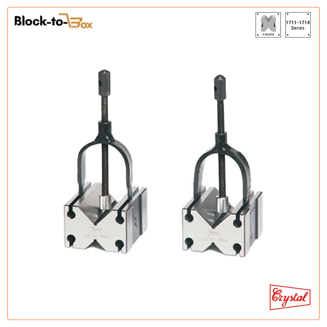 Crystal Hardened & Ground V-Blocks With clamps Series AA-171