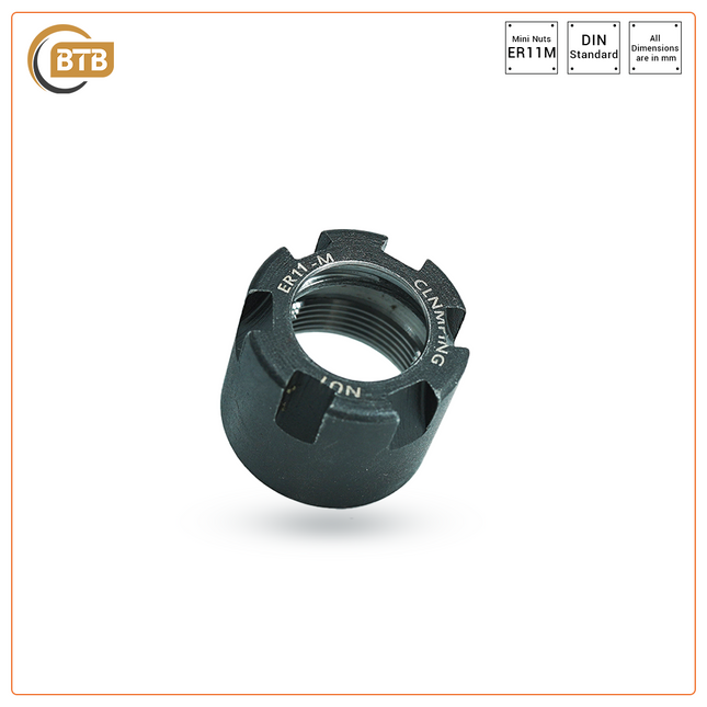 BTB ER11M Mini Nuts for Collet Chucks (DIN6499)