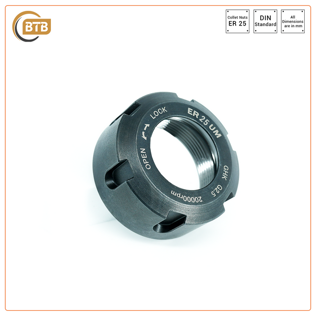 ER25 Slotted Nut