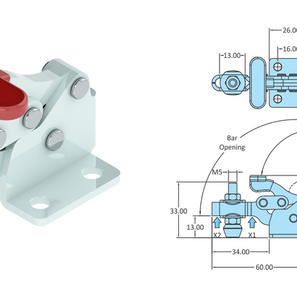 Steelsmith H-Series Miniature Clamps