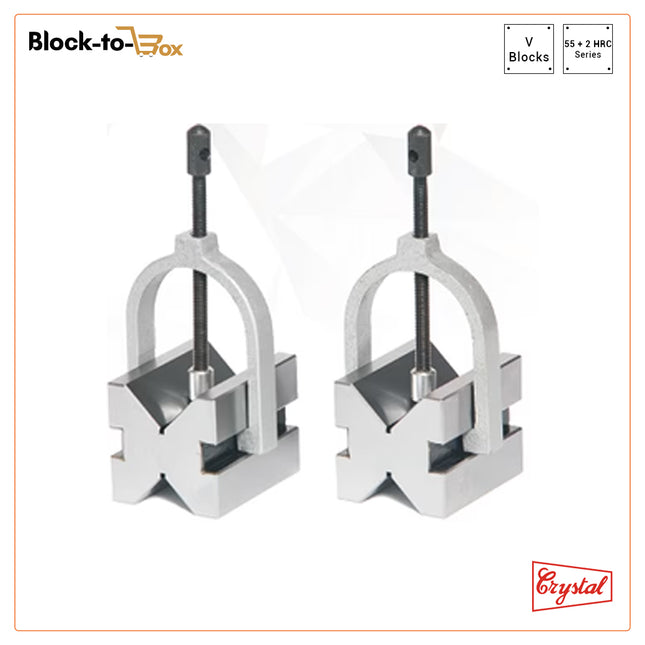 Hardened & Ground 'V’ Blocks With Clamps - Series AA-171