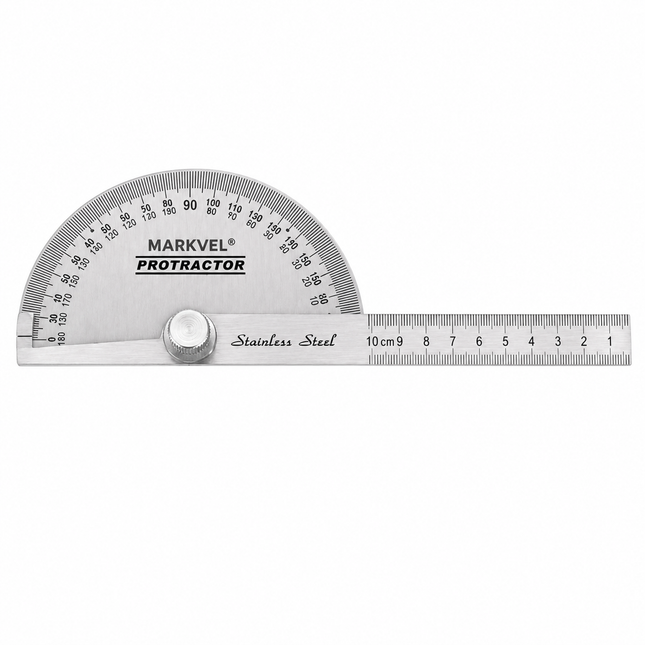 Markvel D-Head Degree Protractor - 90 x 150mm