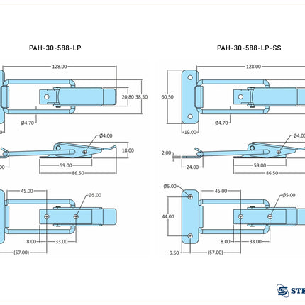 Medium Duty Non-Adjustable Latch (588 Series)