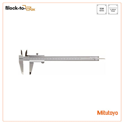 Mitutoyo 530 Series Vernier Calipers, Stainless Steel, for Inside, outside