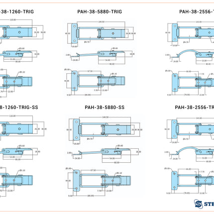 PAH 38 TRIG Clamps