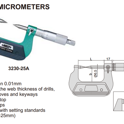 Insize Point Micrometers