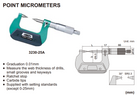 Insize Point Micrometers