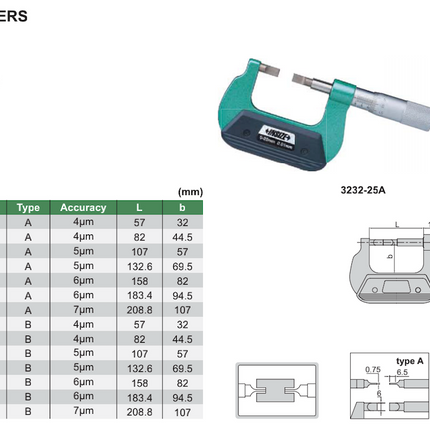 Insize Blade Micrometer