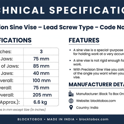 Sine vice price list