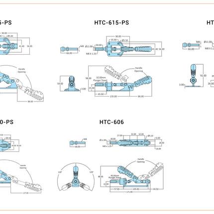 Steelsmith HTC-Series Medium Duty Clamps
