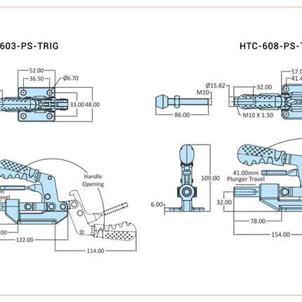 Steelsmith HTC-PS-TRIG Series Clamps