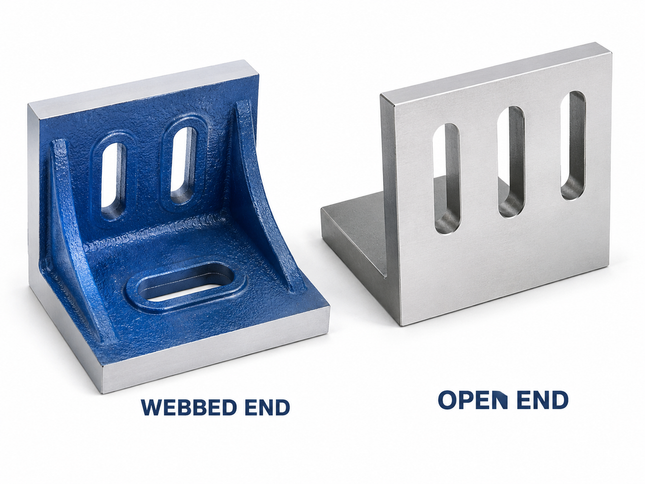 Unique Cast Iron Slotted Angle Plates - Webbed End U123