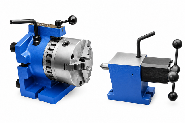 Unique Horizontal & Vertical Indexing Milling Fixture With Chuck U1335