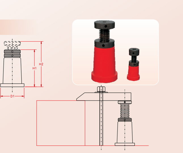 Clati Screw Jack (With Ring Type  Locknut)