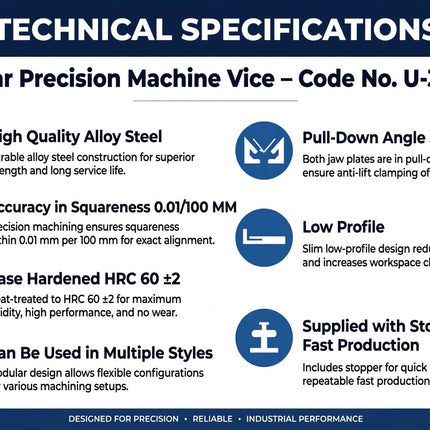 Precision Machine Vice Unique U3333 PJ