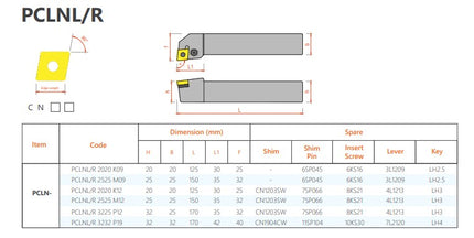 VAICO External Tool Holder PCLN Type