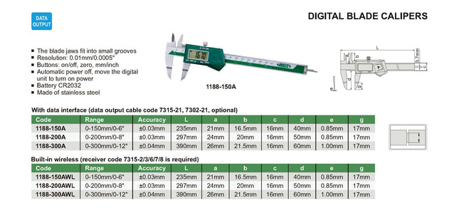 Insize Digital Blade Caliper