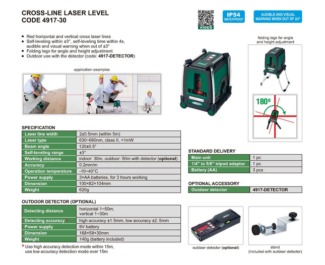 Insize Cross-line Laser Level