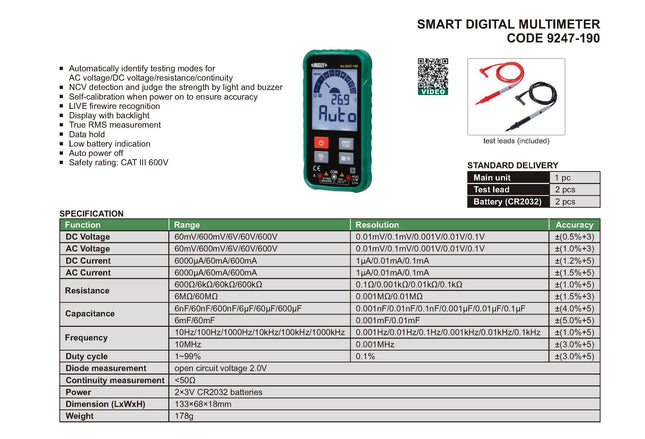 Insize Smart Digital Multimeter