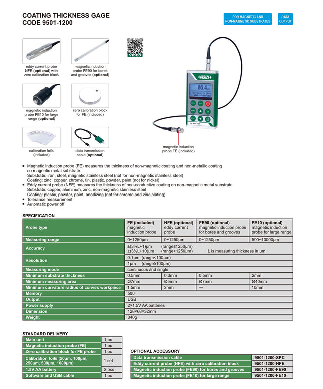 Insize Coating Thickness Gage