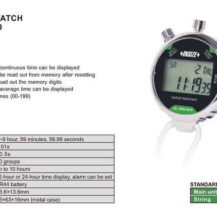 Insize Digital Stopwatch