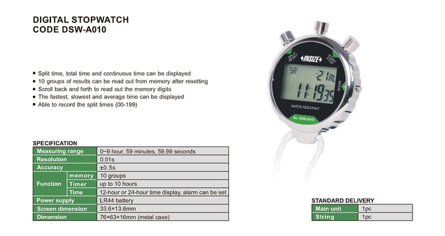 Insize Digital Stopwatch