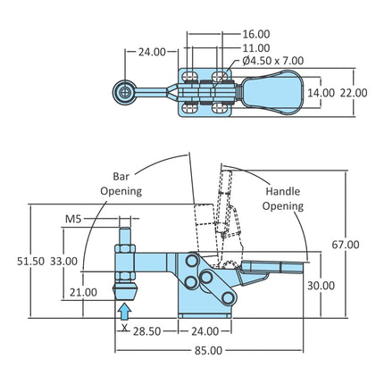 H-Series Miniature Clamps