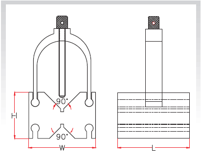 Crystal Hardened & Ground 'V’ Blocks With clamps Series AA-171