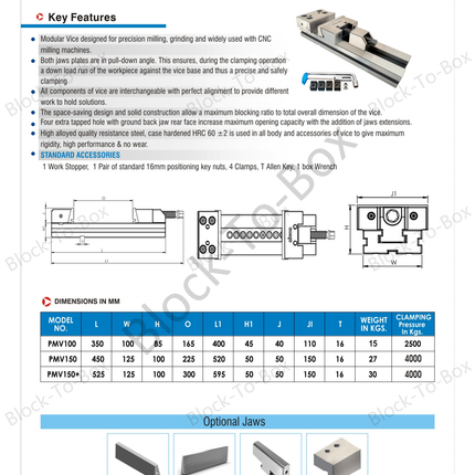 N-101 Nicon Precision Modular Vice