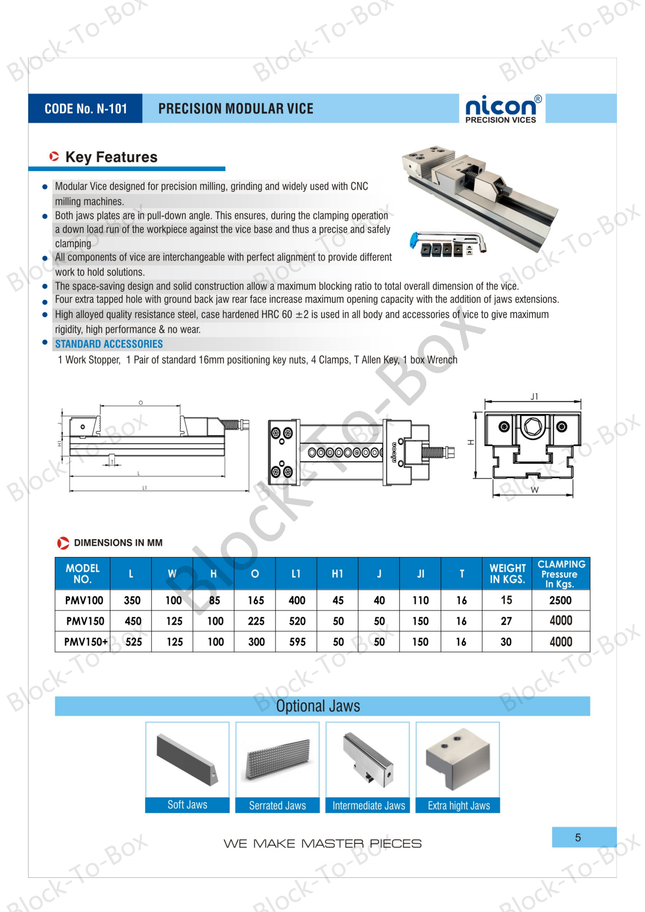 N-101 Nicon Precision Modular Vice