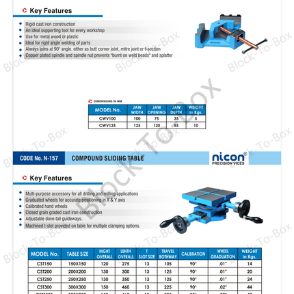 N-157 Nicon Compound Sliding Table