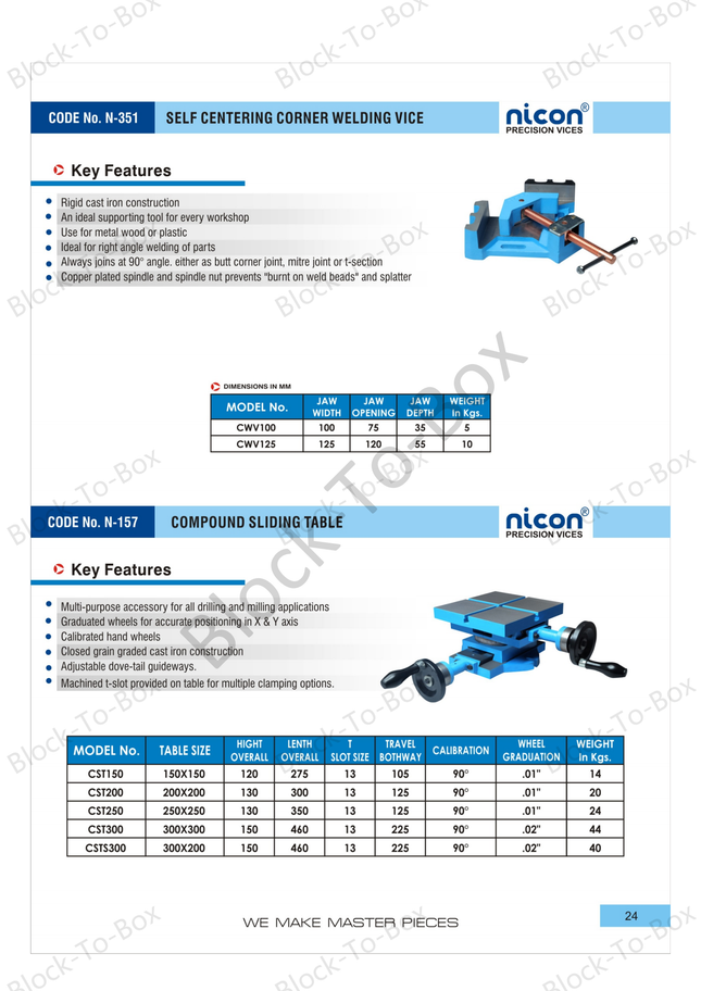 N-157 Nicon Compound Sliding Table