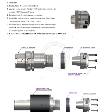 KTA ER Hydraulic Chucks