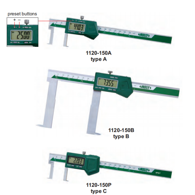 Insize Digital Inside Groove Caliper