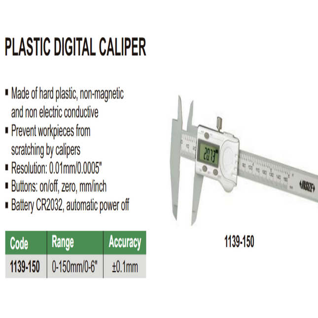 Insize Plastic Digital Caliper