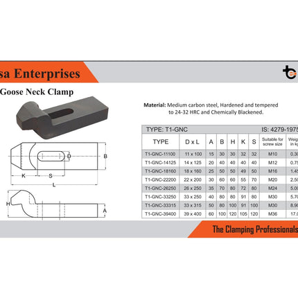 Tisa Goose Neck Clamp