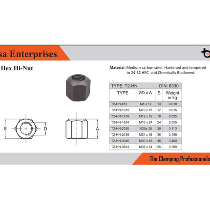 Tisa Hex Hi-Nut