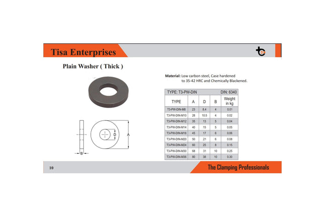 Tisa Plain Washer (Thick)