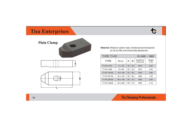 Tisa Plain Clamp