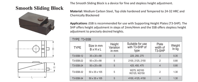 Tisa Smooth Sliding Block